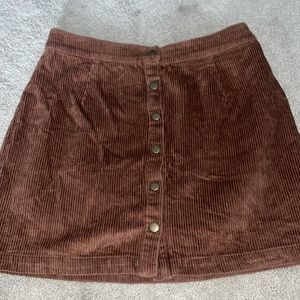 Tobi Corduroy Skirt